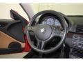 2002 BMW 3 Series Natural Brown Interior Steering Wheel Photo