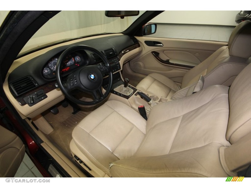 Beige Interior 2001 BMW 3 Series 325i Convertible Photo #75519266
