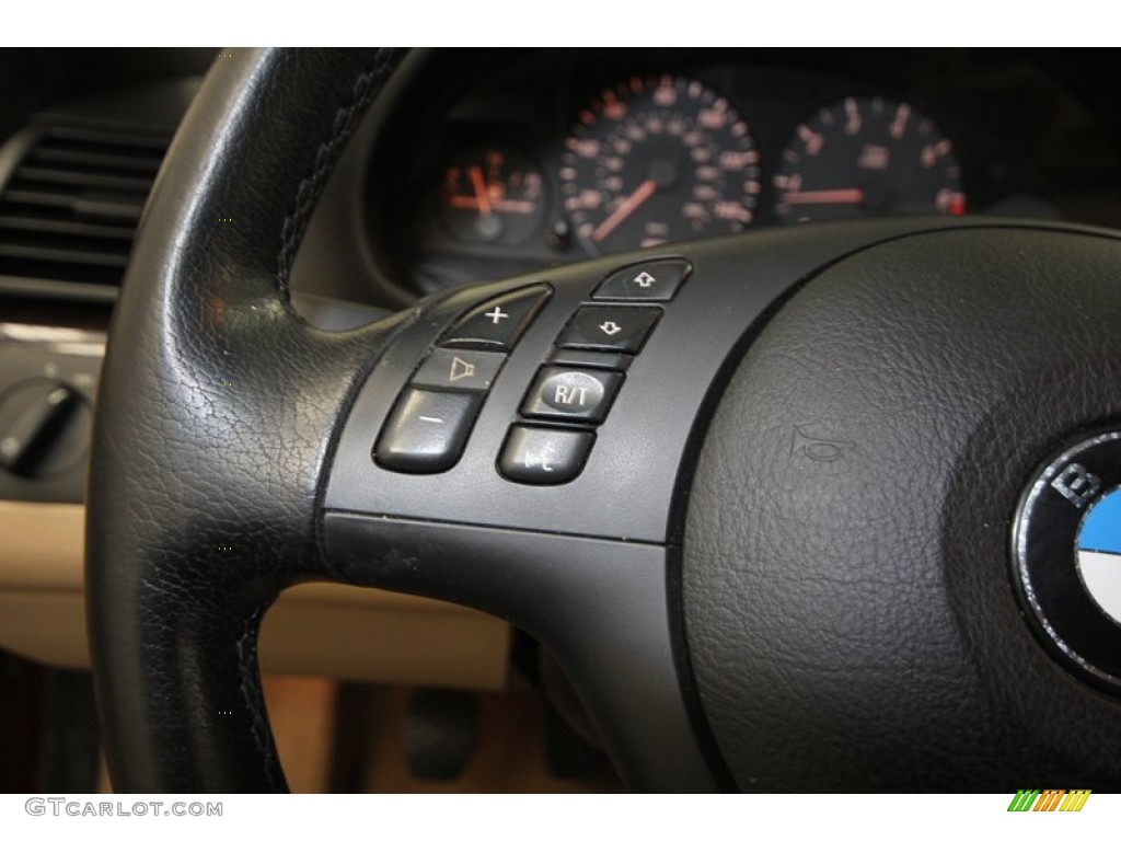 2001 3 Series 325i Convertible - Siena Red Metallic / Beige photo #25