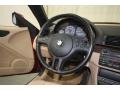 2001 BMW 3 Series Beige Interior Steering Wheel Photo