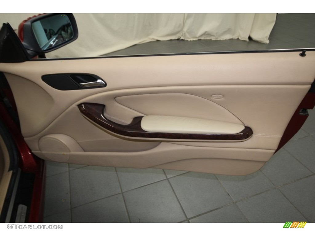 2001 3 Series 325i Convertible - Siena Red Metallic / Beige photo #31
