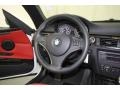 Coral Red/Black Steering Wheel Photo for 2008 BMW 3 Series #75519551