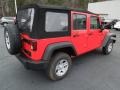 2013 Rock Lobster Red Jeep Wrangler Unlimited Sport 4x4  photo #5