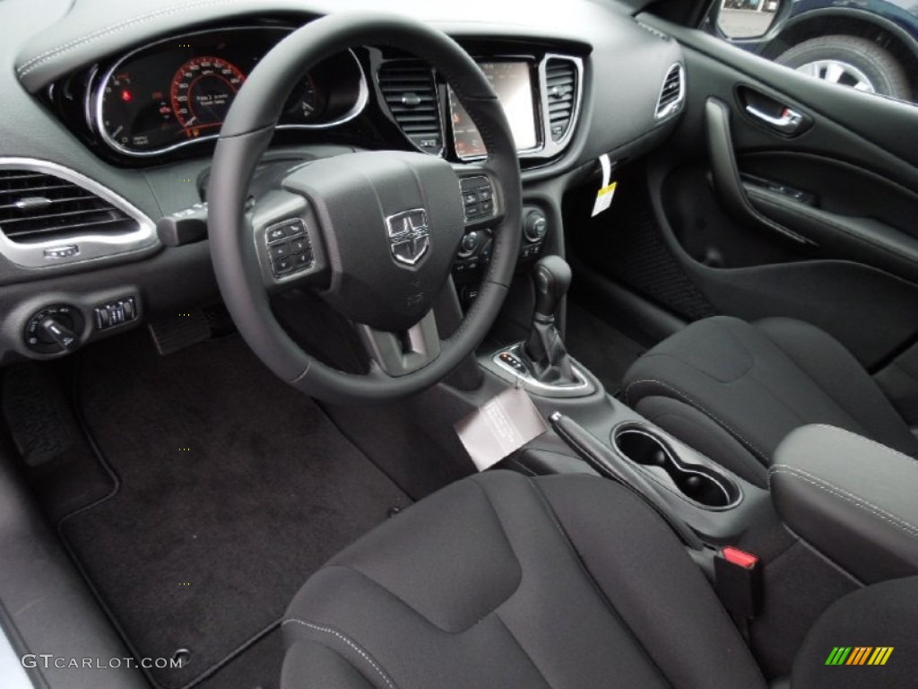 Black Interior 2013 Dodge Dart Limited Photo #75520666