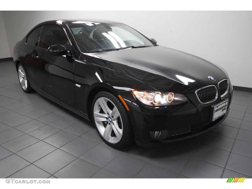 2009 3 Series 335i Coupe - Black Sapphire Metallic / Black photo #1