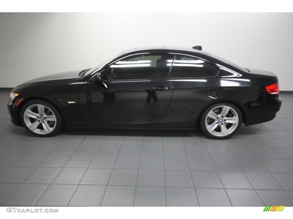 2009 3 Series 335i Coupe - Black Sapphire Metallic / Black photo #2