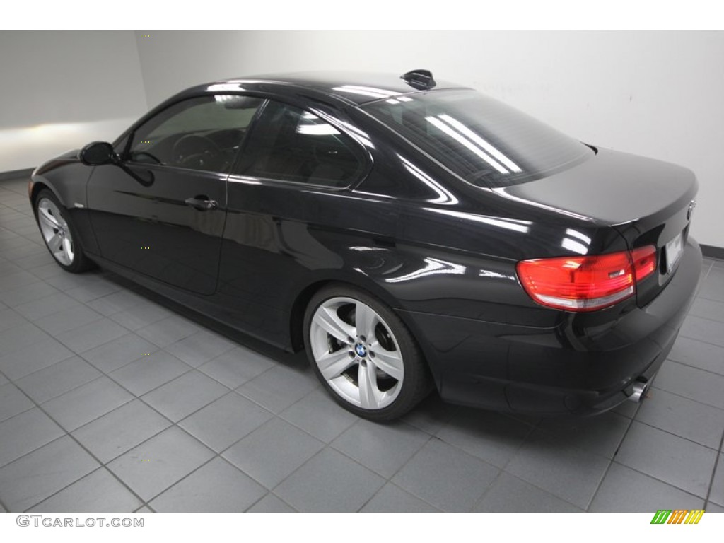 2009 3 Series 335i Coupe - Black Sapphire Metallic / Black photo #5