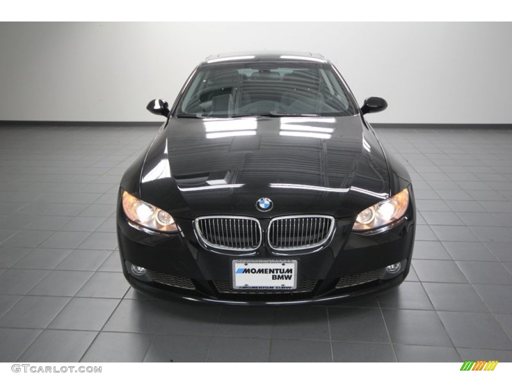 2009 3 Series 335i Coupe - Black Sapphire Metallic / Black photo #6