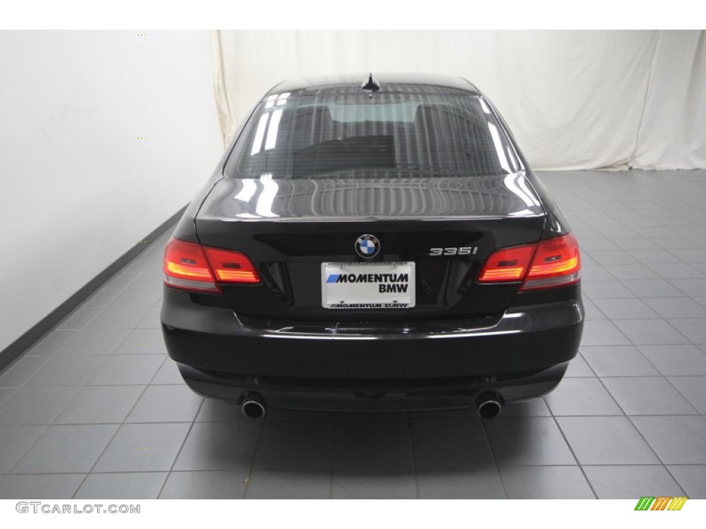 2009 3 Series 335i Coupe - Black Sapphire Metallic / Black photo #11