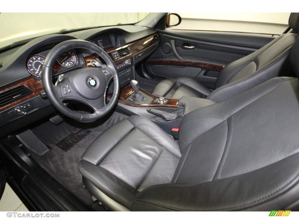 2009 3 Series 335i Coupe - Black Sapphire Metallic / Black photo #12