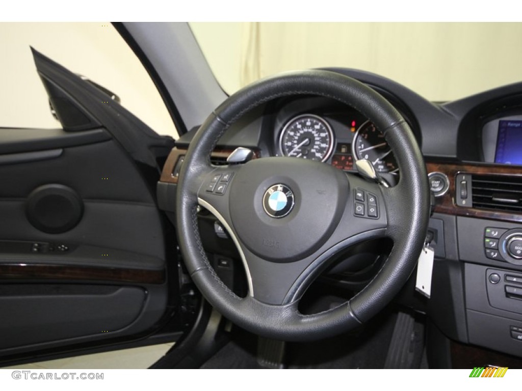 2009 3 Series 335i Coupe - Black Sapphire Metallic / Black photo #28