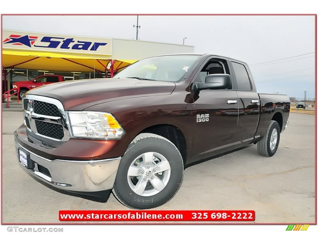 2013 1500 SLT Quad Cab - Western Brown Pearl / Canyon Brown/Light Frost Beige photo #1
