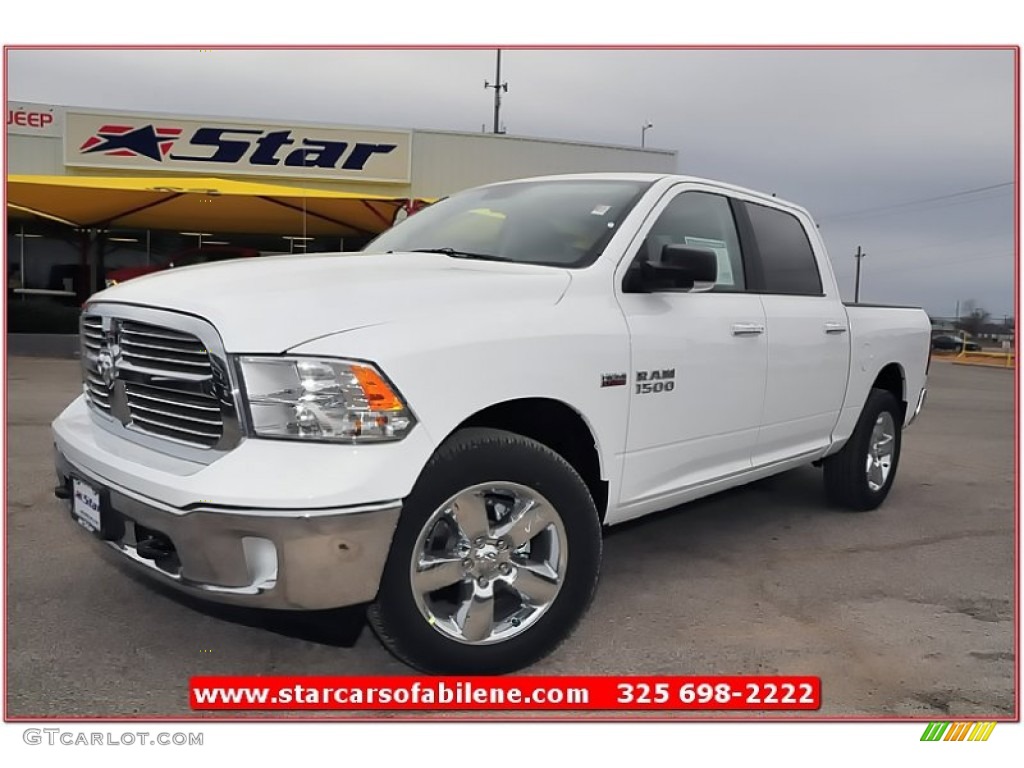 2013 1500 Lone Star Crew Cab 4x4 - Bright White / Canyon Brown/Light Frost Beige photo #1