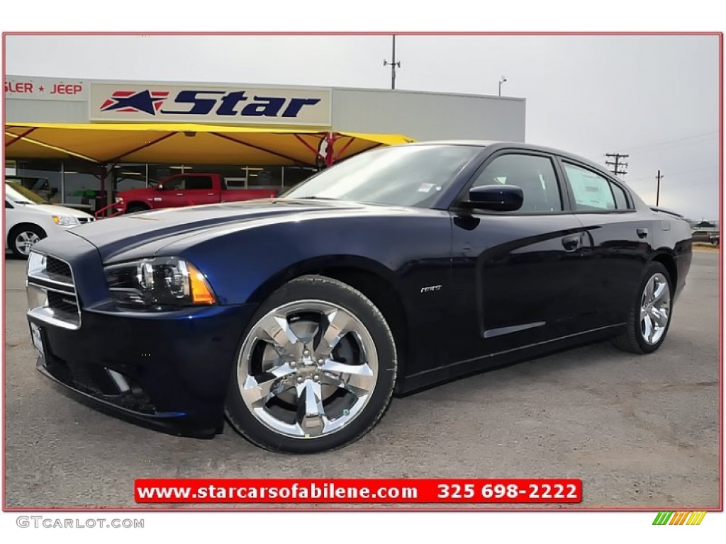2013 Charger R/T - Jazz Blue / Black photo #1