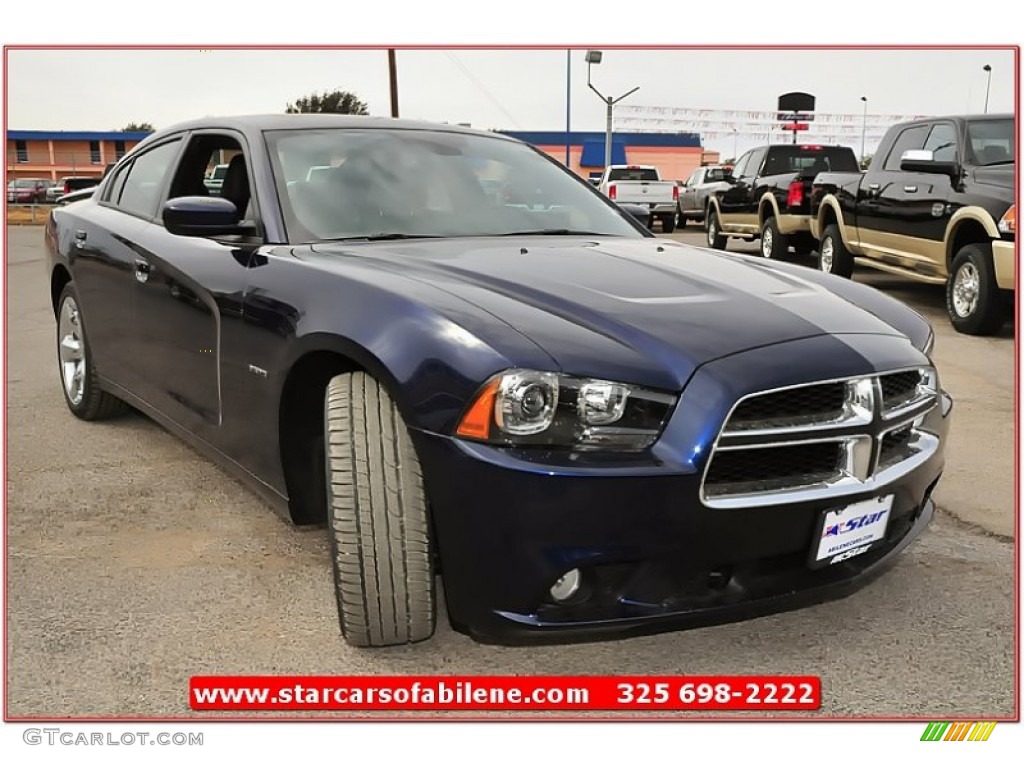 2013 Charger R/T - Jazz Blue / Black photo #10