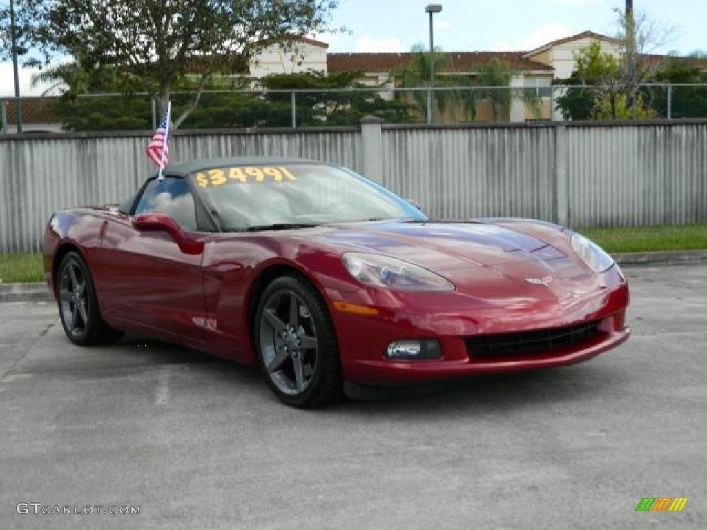 2005 Corvette Convertible - Magnetic Red Metallic / Steel Grey photo #1