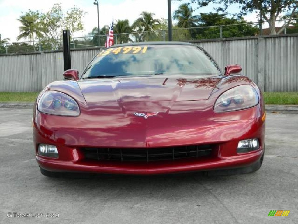 2005 Corvette Convertible - Magnetic Red Metallic / Steel Grey photo #8
