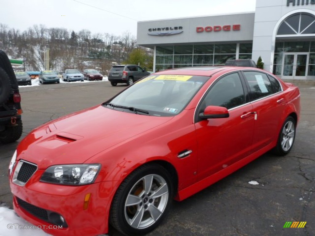 2008 G8 GT - Liquid Red / Onyx/Red photo #1