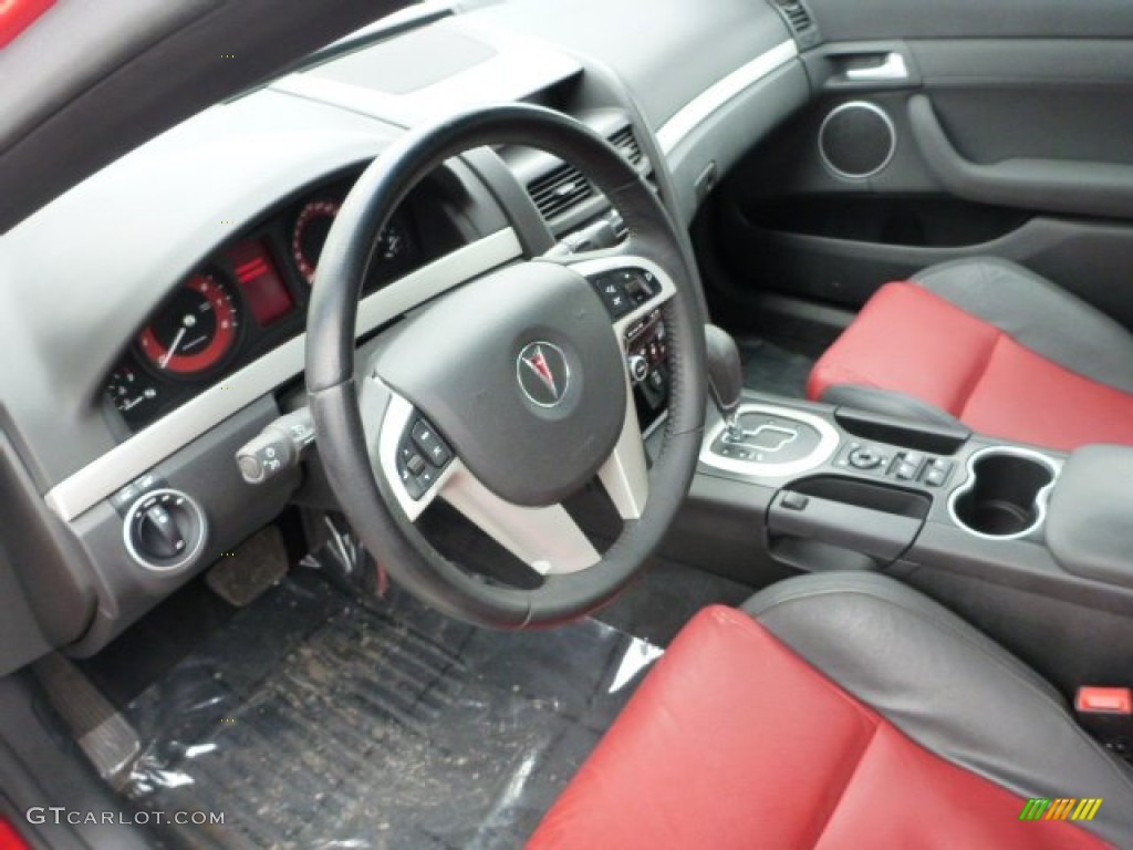 Onyx/Red Interior 2008 Pontiac G8 GT Photo #75523499