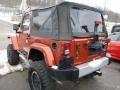 2009 Sunburst Orange Pearl Coat Jeep Wrangler Sahara 4x4  photo #2