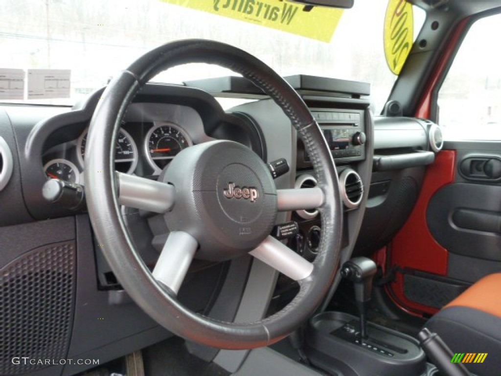 2009 Wrangler Sahara 4x4 - Sunburst Orange Pearl Coat / Dark Slate Gray/Medium Slate Gray photo #12