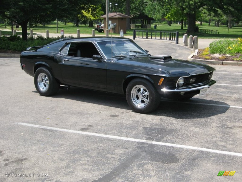 1970 Mustang Fastback - Raven Black / Black Deluxe photo #7
