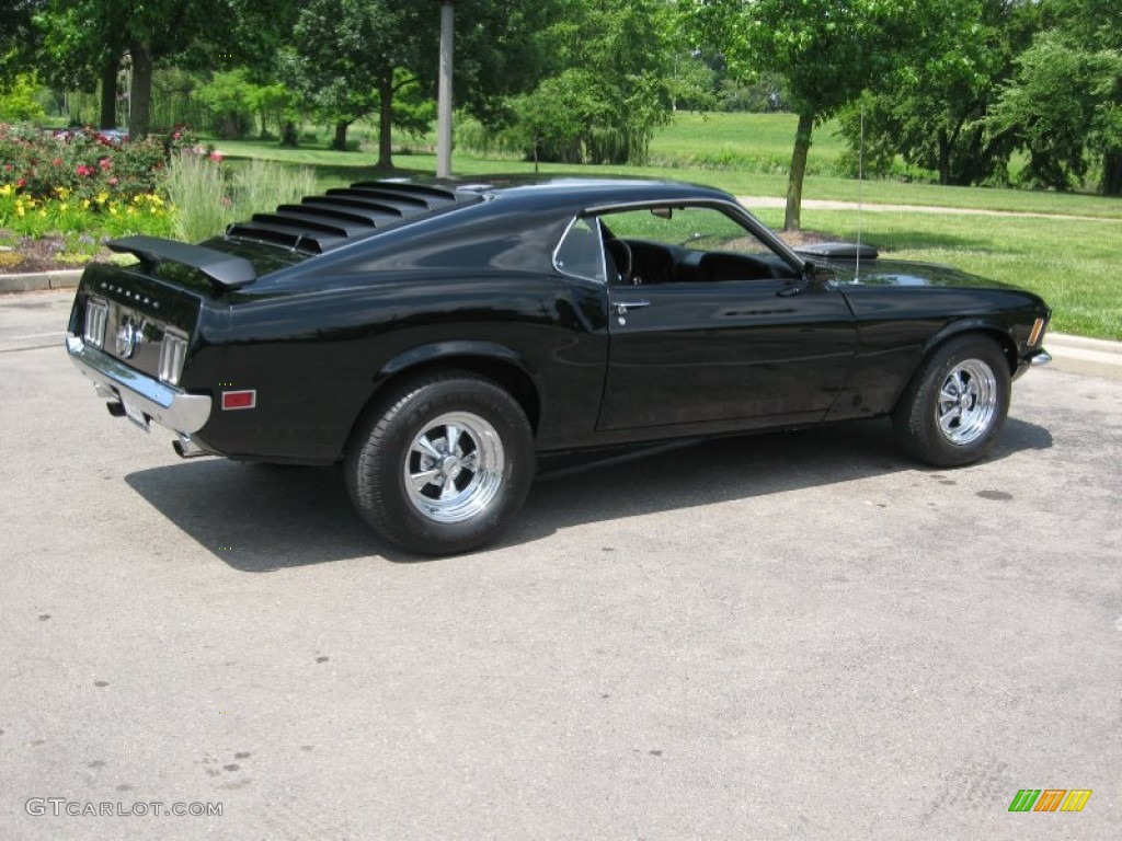 1970 Mustang Fastback - Raven Black / Black Deluxe photo #8