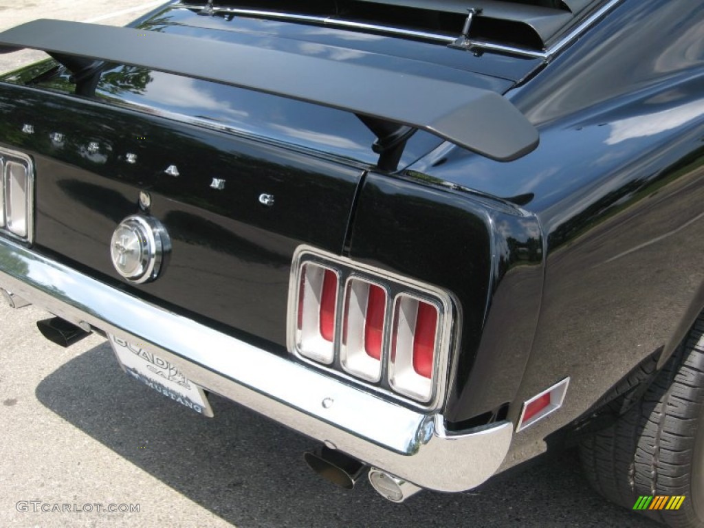 1970 Mustang Fastback - Raven Black / Black Deluxe photo #13