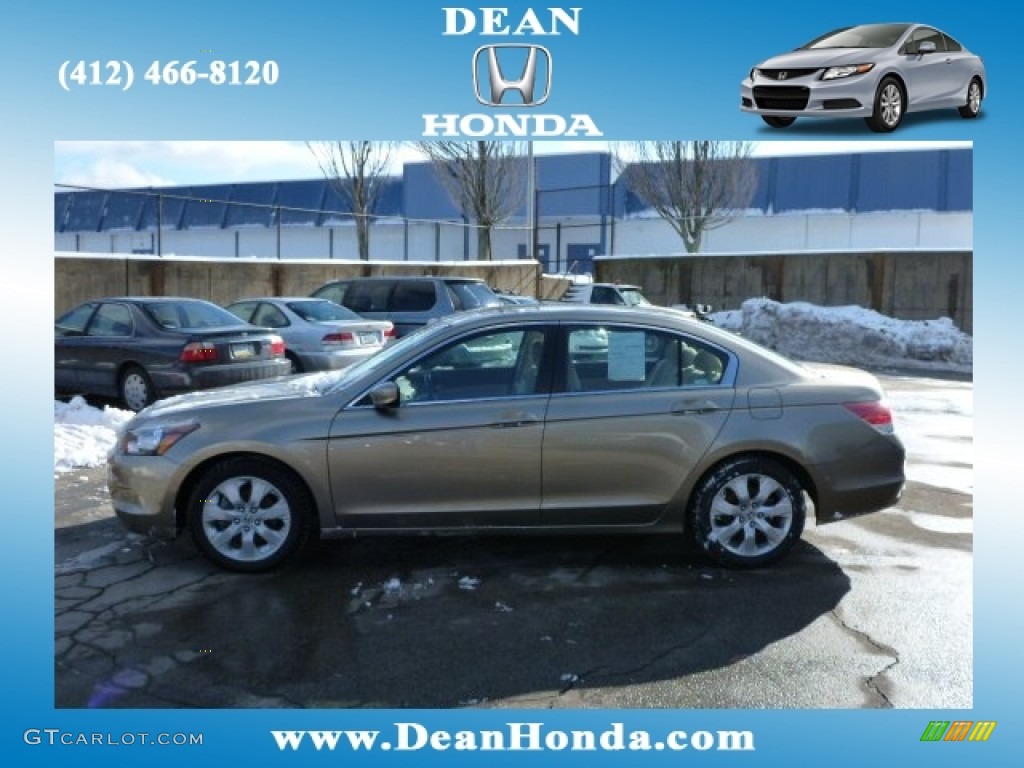 2010 Accord EX Sedan - Bold Beige Metallic / Ivory photo #1