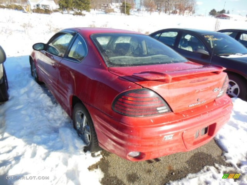 2002 Grand Am SE Coupe - Bright Red / Dark Pewter photo #4