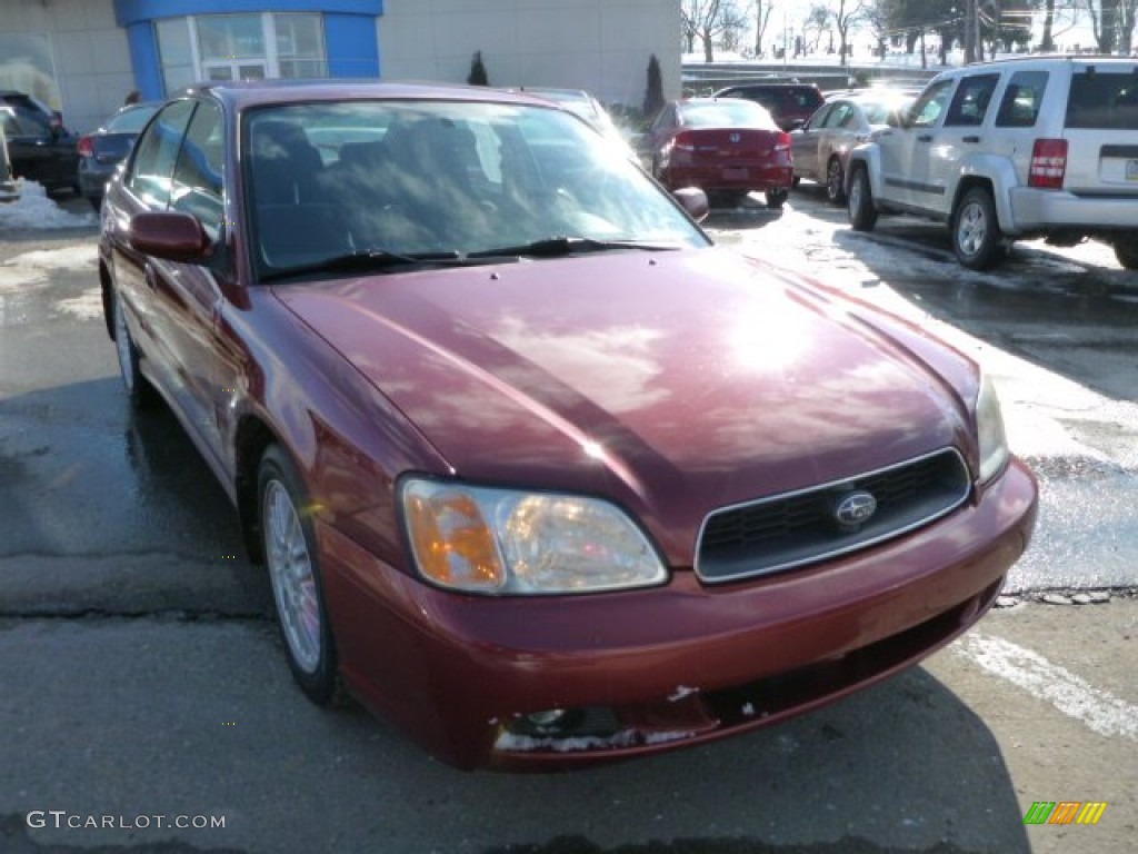 2003 Legacy L Sedan - Regatta Red Pearl / Gray photo #6