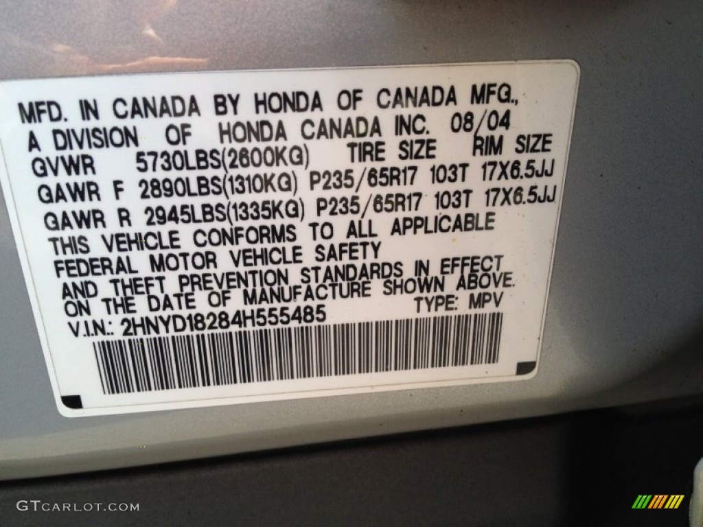 2004 MDX  - Starlight Silver Metallic / Quartz photo #28