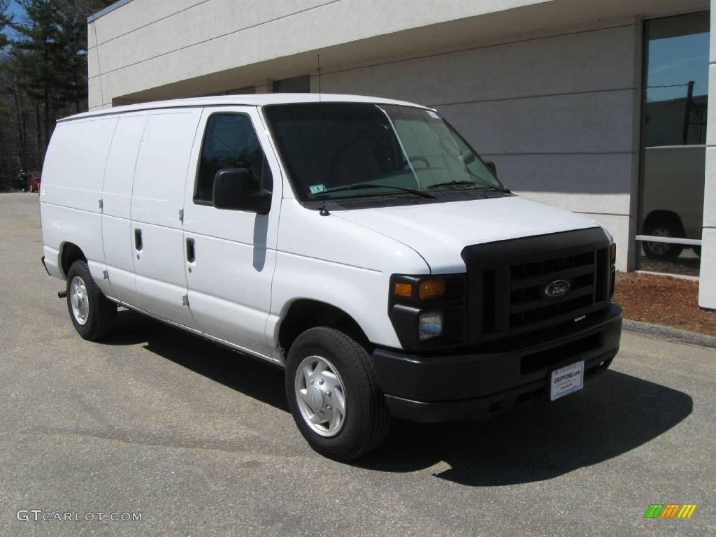 Oxford White Ford E Series Van