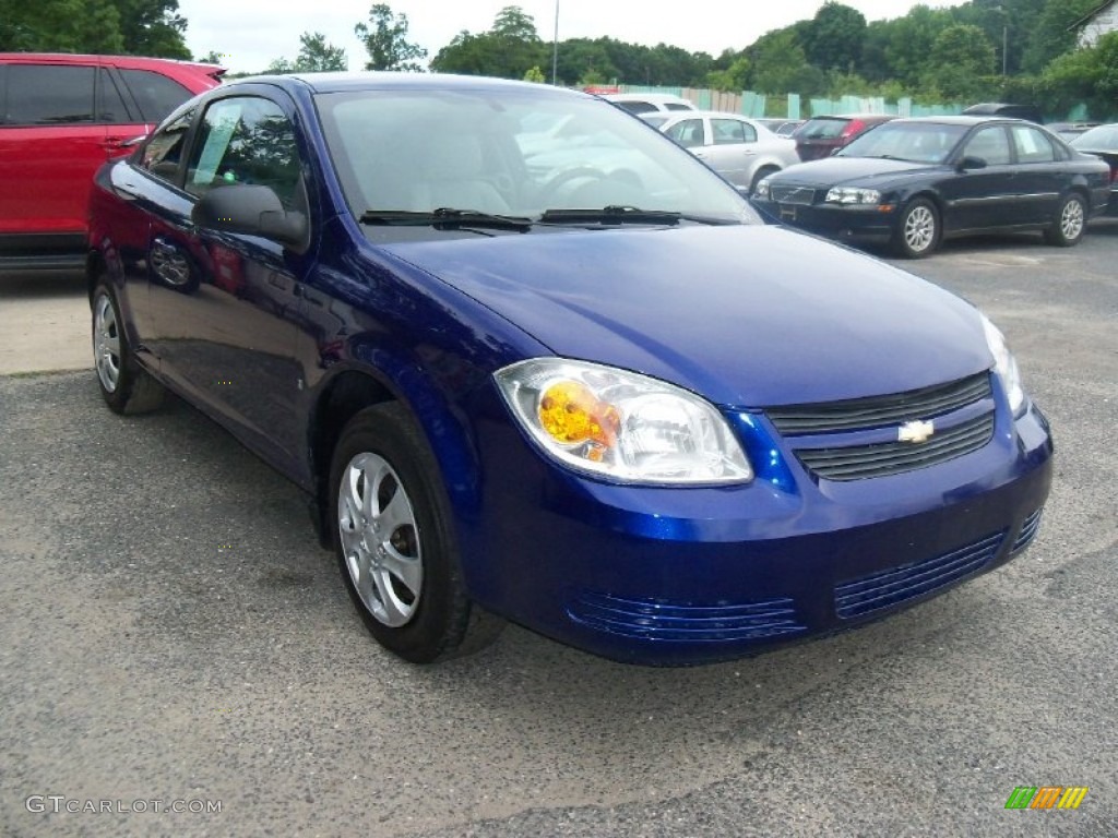 2007 Cobalt LS Coupe - Laser Blue Metallic / Gray photo #2