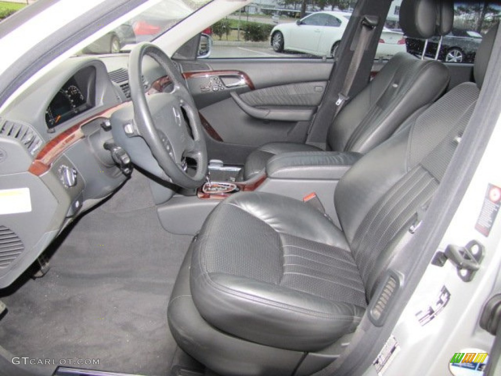 Charcoal Interior 2006 Mercedes-Benz S 55 AMG Sedan Photo #75530910