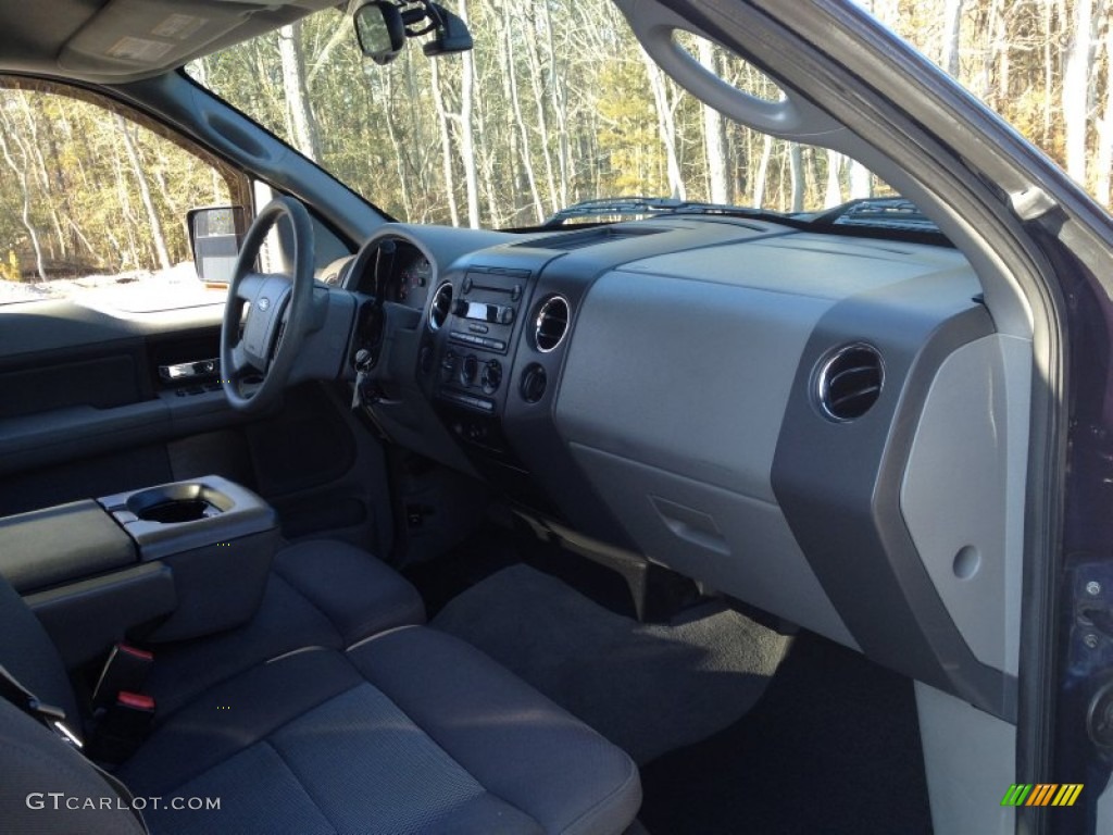 2005 F150 XLT SuperCab 4x4 - True Blue Metallic / Medium Flint/Dark Flint Grey photo #8