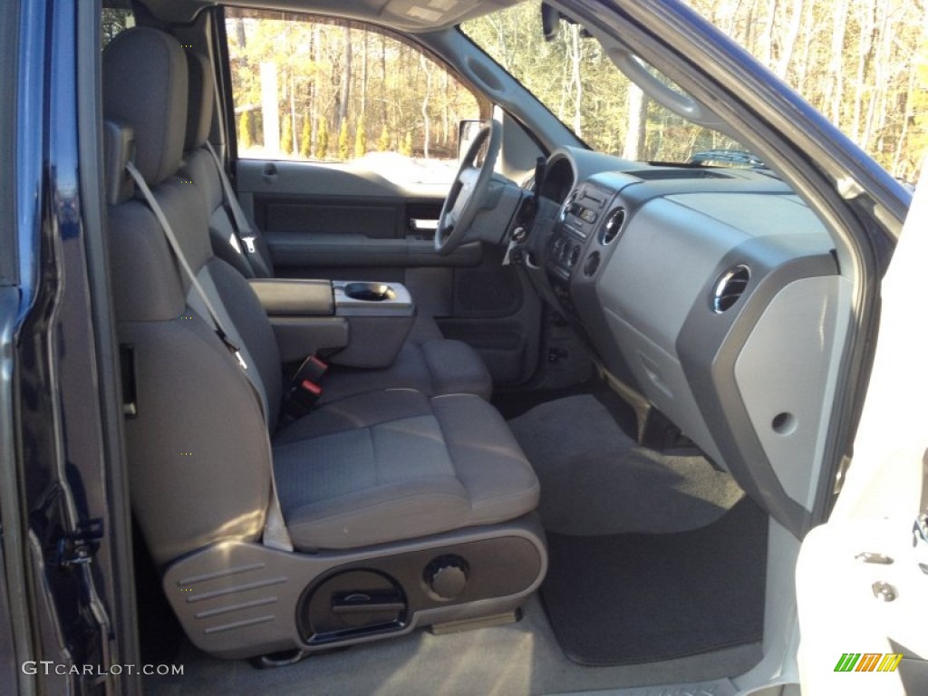 2005 F150 XLT SuperCab 4x4 - True Blue Metallic / Medium Flint/Dark Flint Grey photo #9