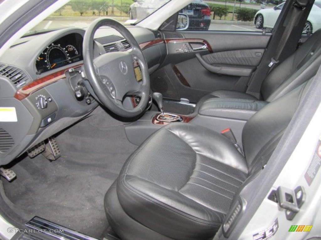 Charcoal Interior 2006 Mercedes-Benz S 55 AMG Sedan Photo #75531065
