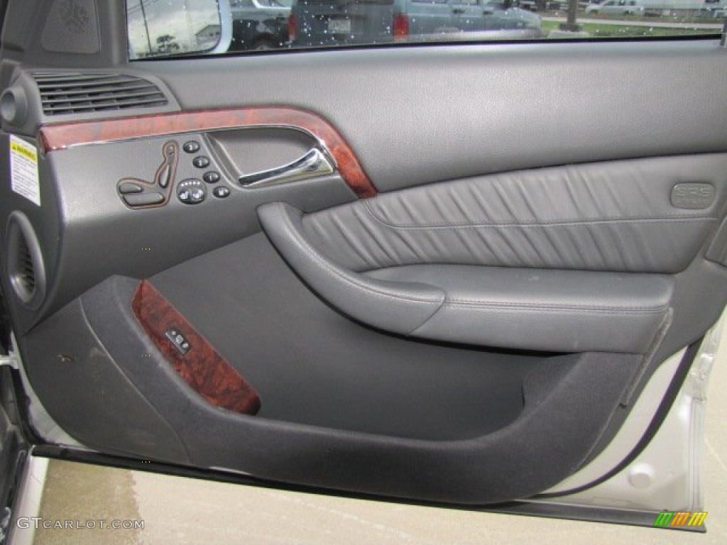 2006 Mercedes-Benz S 55 AMG Sedan Charcoal Door Panel Photo #75531372