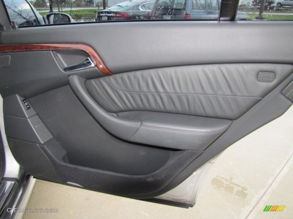 2006 Mercedes-Benz S 55 AMG Sedan Charcoal Door Panel Photo #75531411