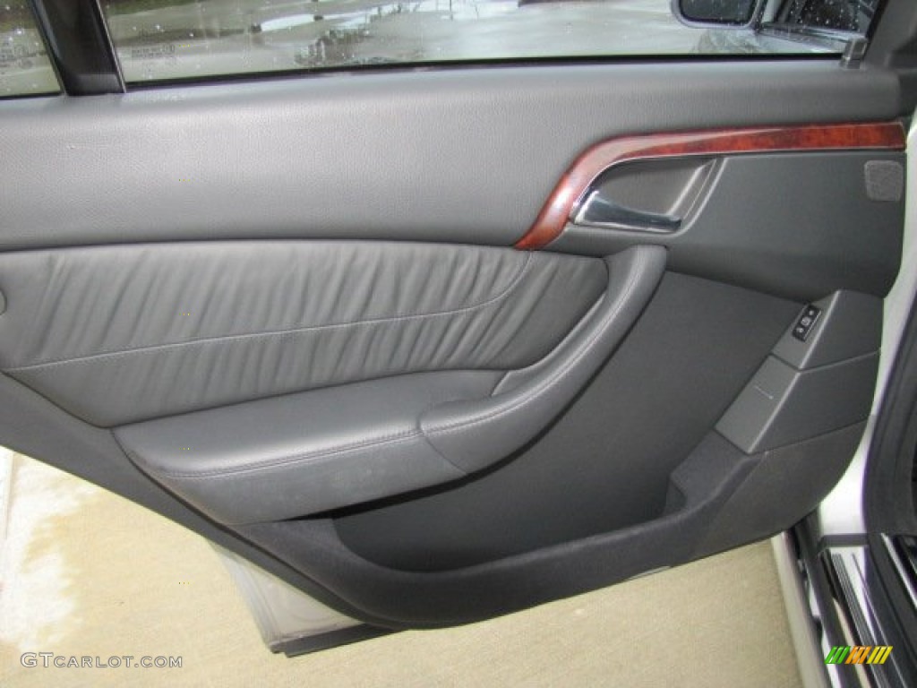 2006 Mercedes-Benz S 55 AMG Sedan Charcoal Door Panel Photo #75531420