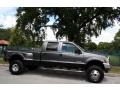 2003 Dark Shadow Grey Metallic Ford F350 Super Duty Lariat Crew Cab 4x4 Dually  photo #14