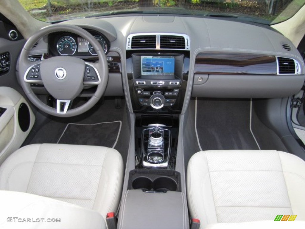 2012 Jaguar XK XK Convertible Ivory/Oyster Dashboard Photo #75531663