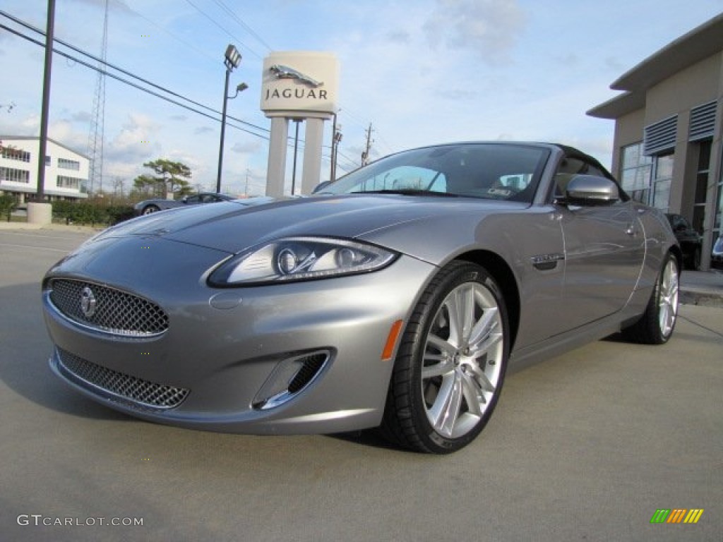 Lunar Grey Metallic 2012 Jaguar XK XK Convertible Exterior Photo #75531699