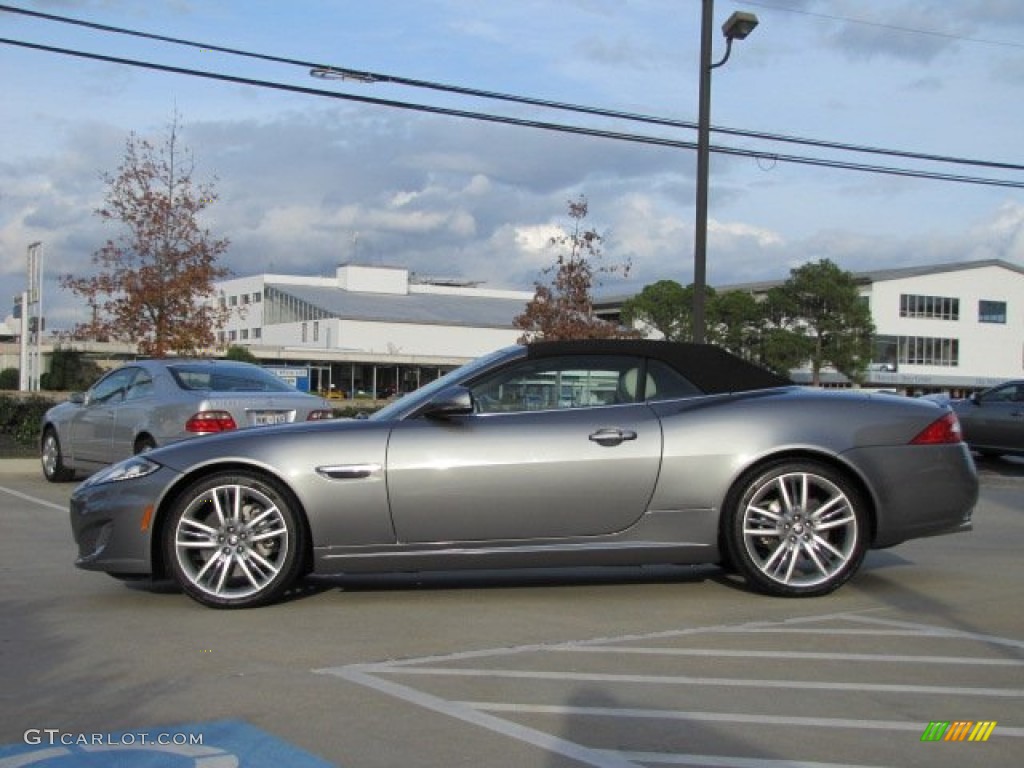 Lunar Grey Metallic 2012 Jaguar XK XK Convertible Exterior Photo #75531726