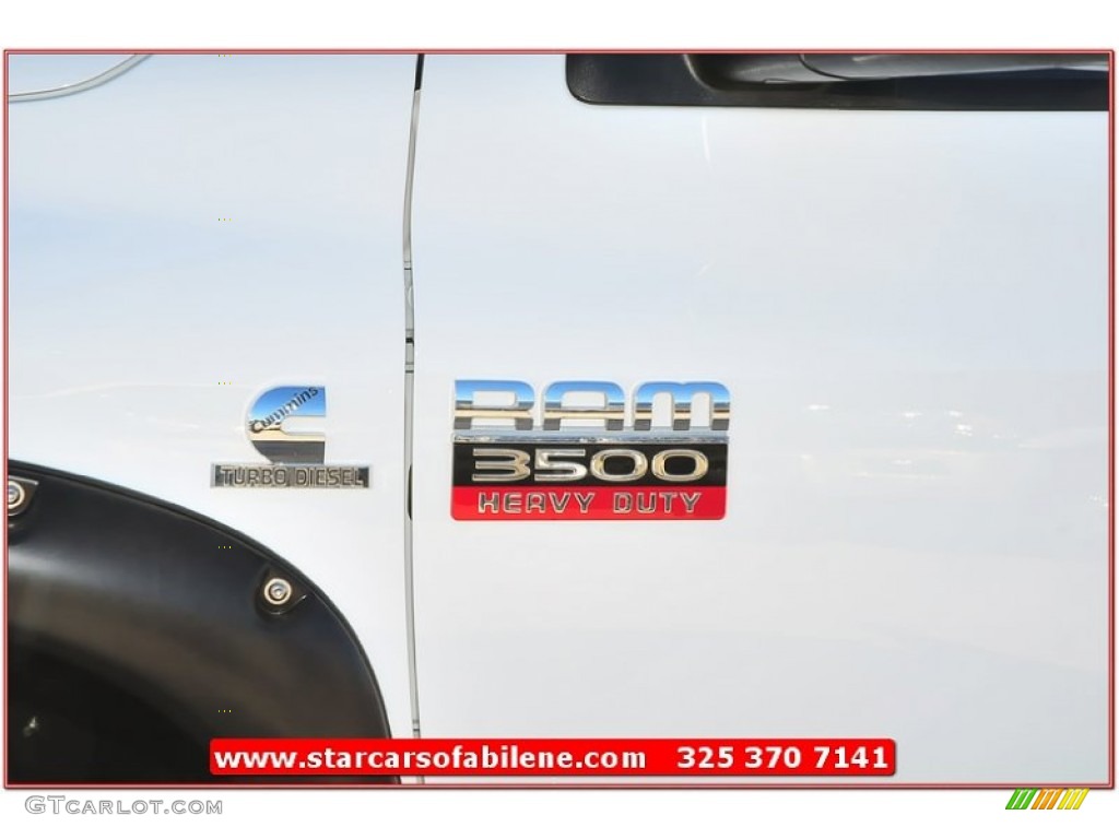 2008 Ram 3500 Lone Star Quad Cab 4x4 Dually - Bright White / Medium Slate Gray photo #2