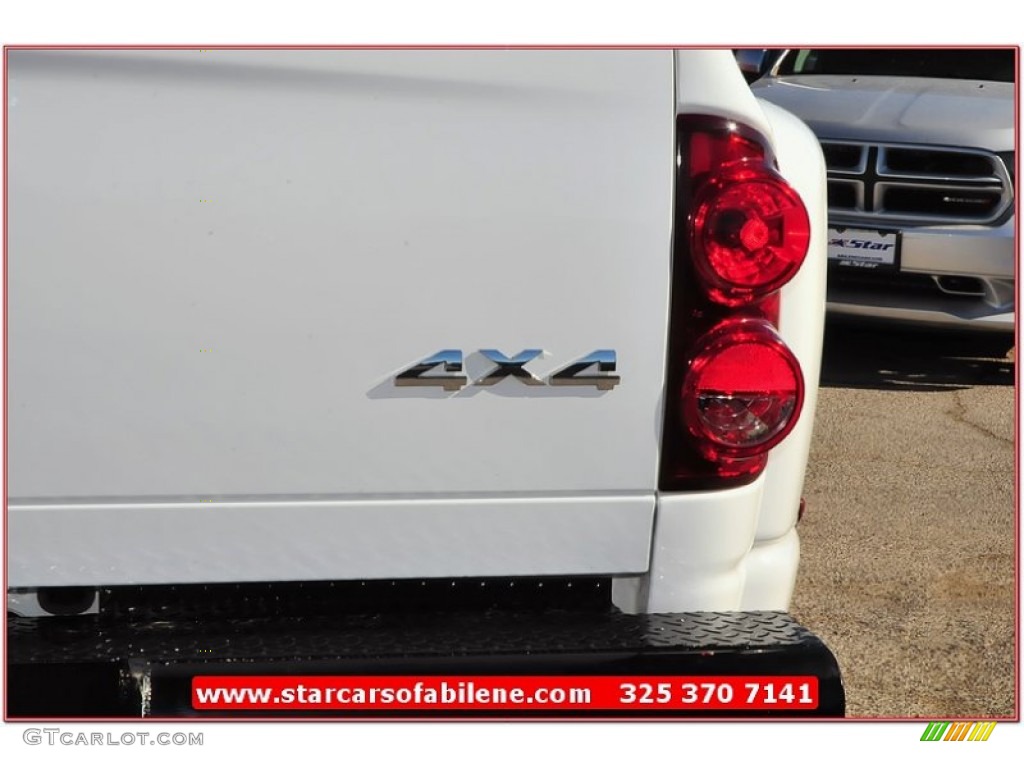 2008 Ram 3500 Lone Star Quad Cab 4x4 Dually - Bright White / Medium Slate Gray photo #8