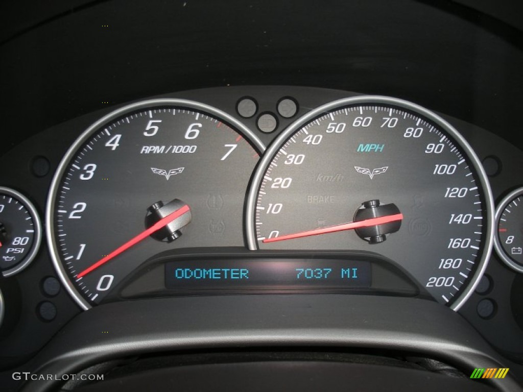 2012 Chevrolet Corvette Convertible Gauges Photo #75532002