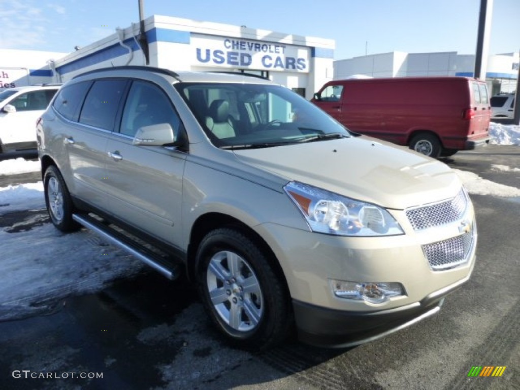 2012 Traverse LT AWD - Gold Mist Metallic / Ebony photo #1