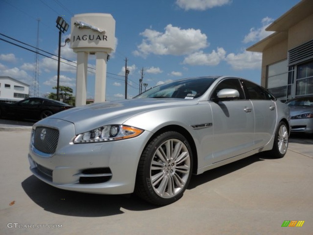 Rhodium Silver Metallic 2012 Jaguar XJ XJ Supercharged Exterior Photo #75532776